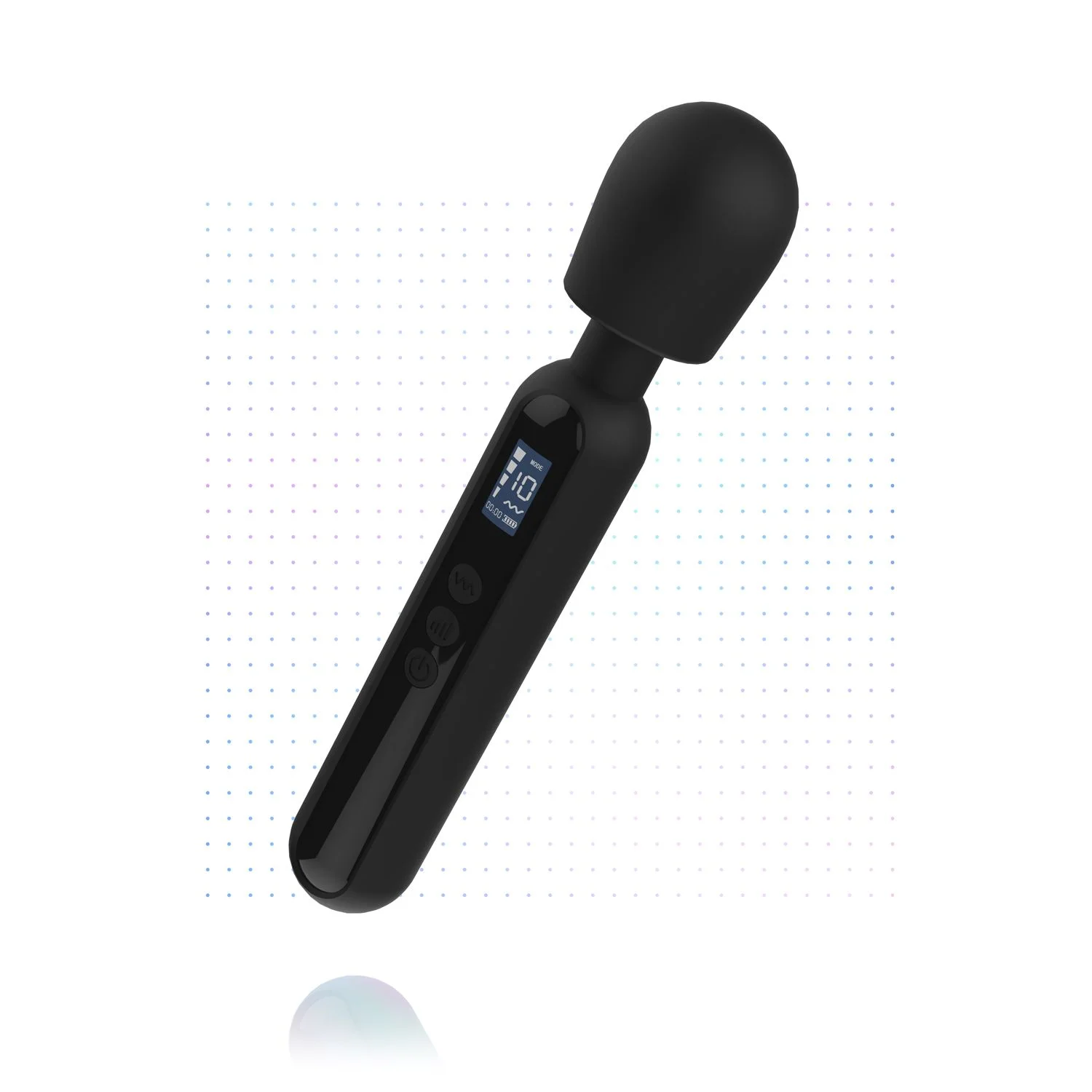 BLAQ - Digitale Wand Vibrator - Zwart BLAQ - Digitale Wand Vibrator - Zwart