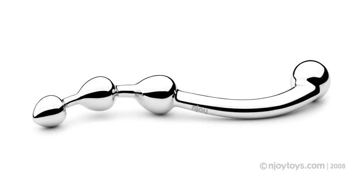 Njoy Fun Wand - G-Spot/Prostaat Dildo - Zilver Njoy Fun Wand - G-Spot/Prostaat Dildo - Zilver