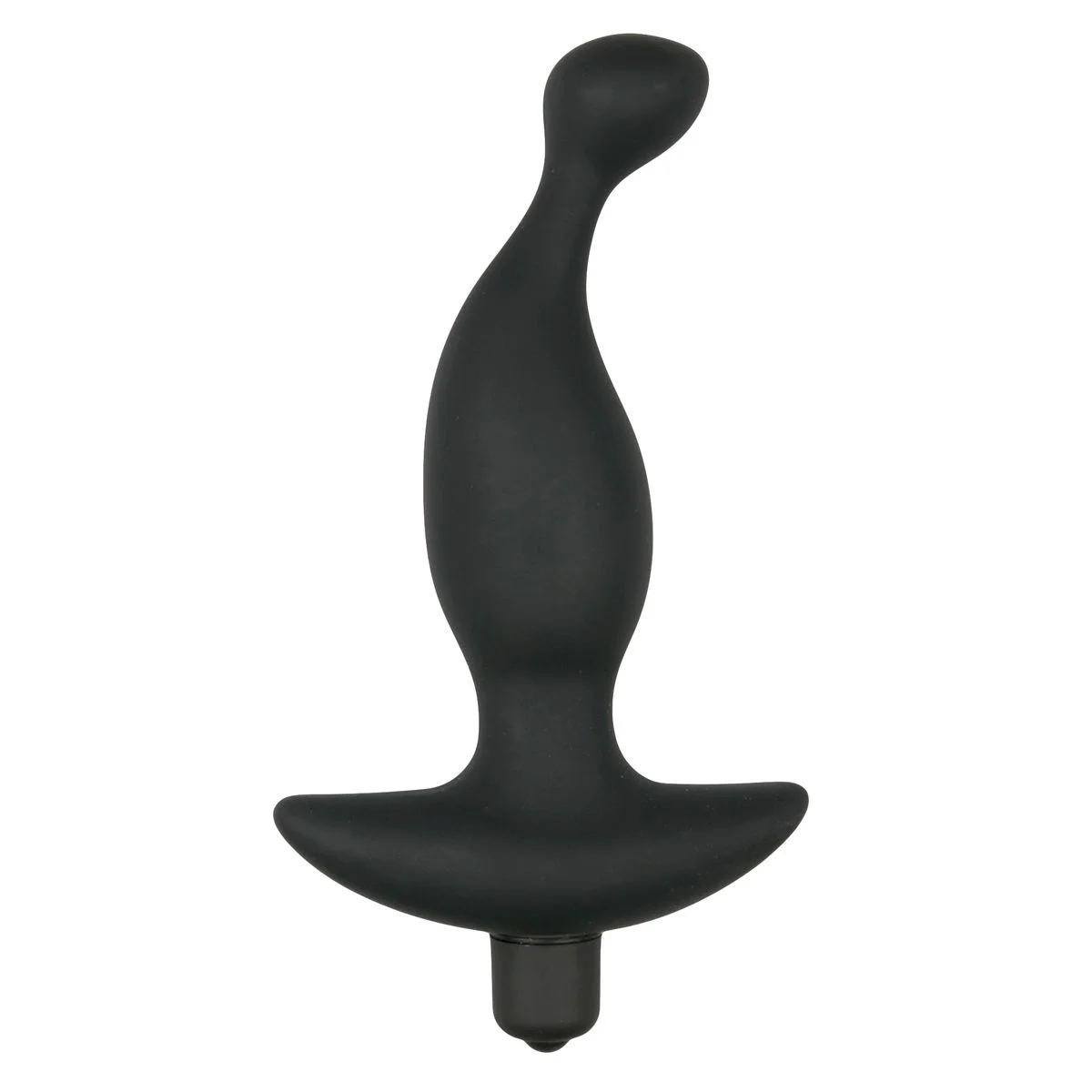 Siliconen prostaat vibrator - zwart Siliconen prostaat vibrator - zwart