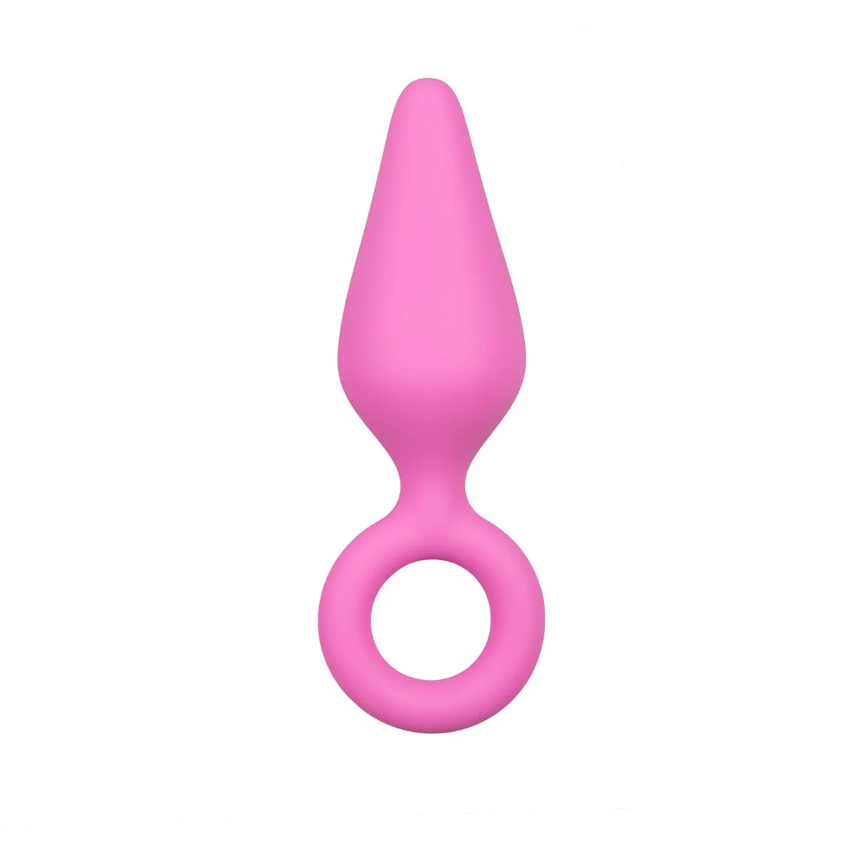 Roze Buttplug Met Trekring - Medium Roze Buttplug Met Trekring - Medium