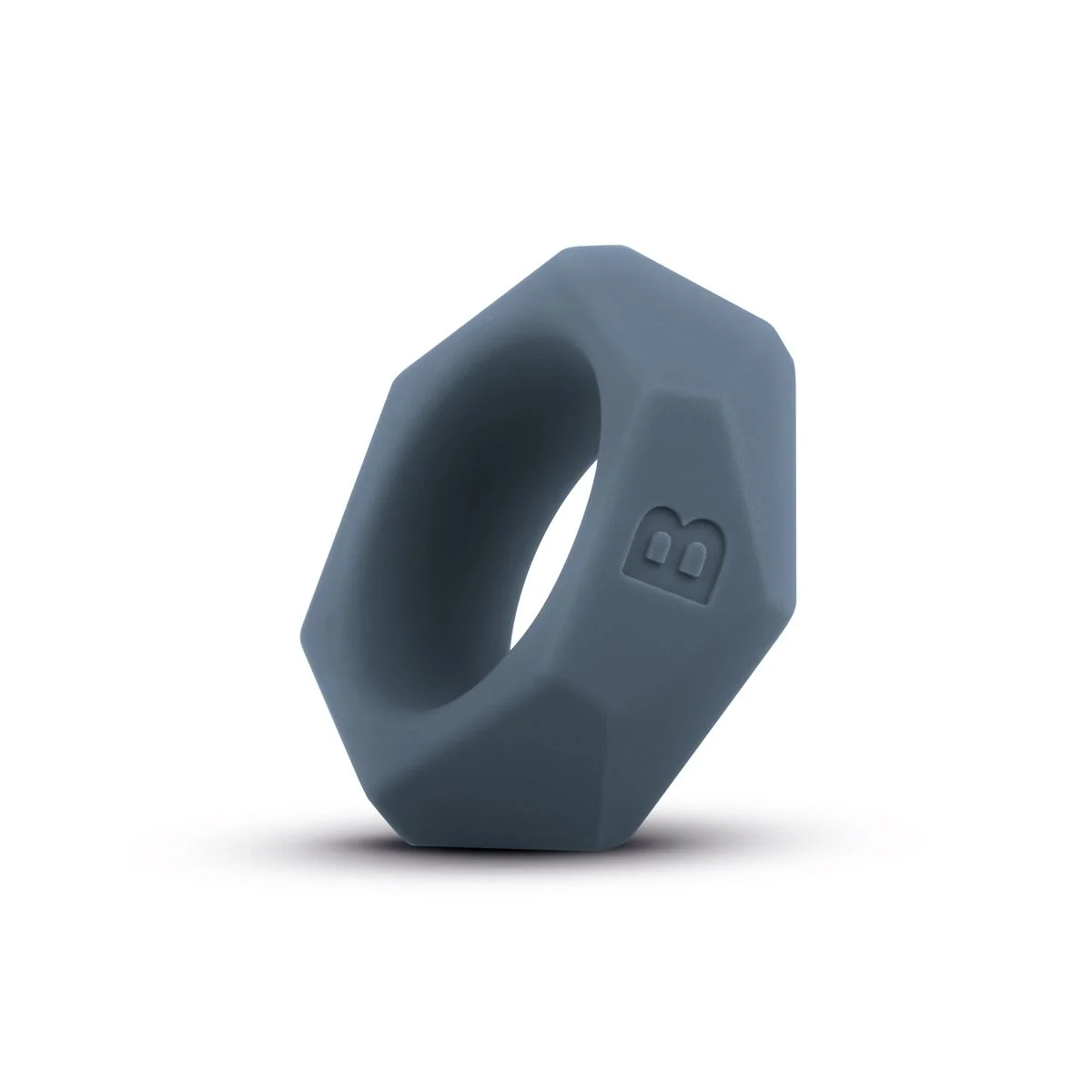 Boners Cockring Met Diamant Design - Grijs Boners Cockring Met Diamant Design - Grijs