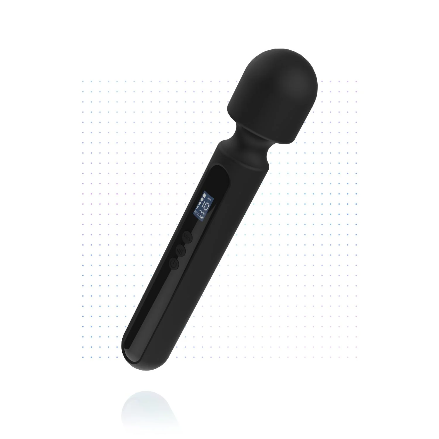 BLAQ - Digitale Super Wand Vibrator - Zwart BLAQ - Digitale Super Wand Vibrator - Zwart